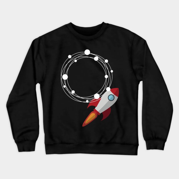 Ecomi to the moon Crewneck Sweatshirt by Fabled Rags 